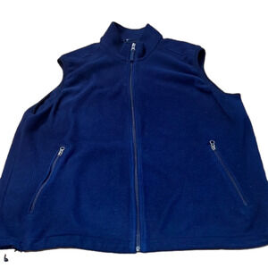 Lands’End mens  fleece vest size xlarge ( 46/48 ) .